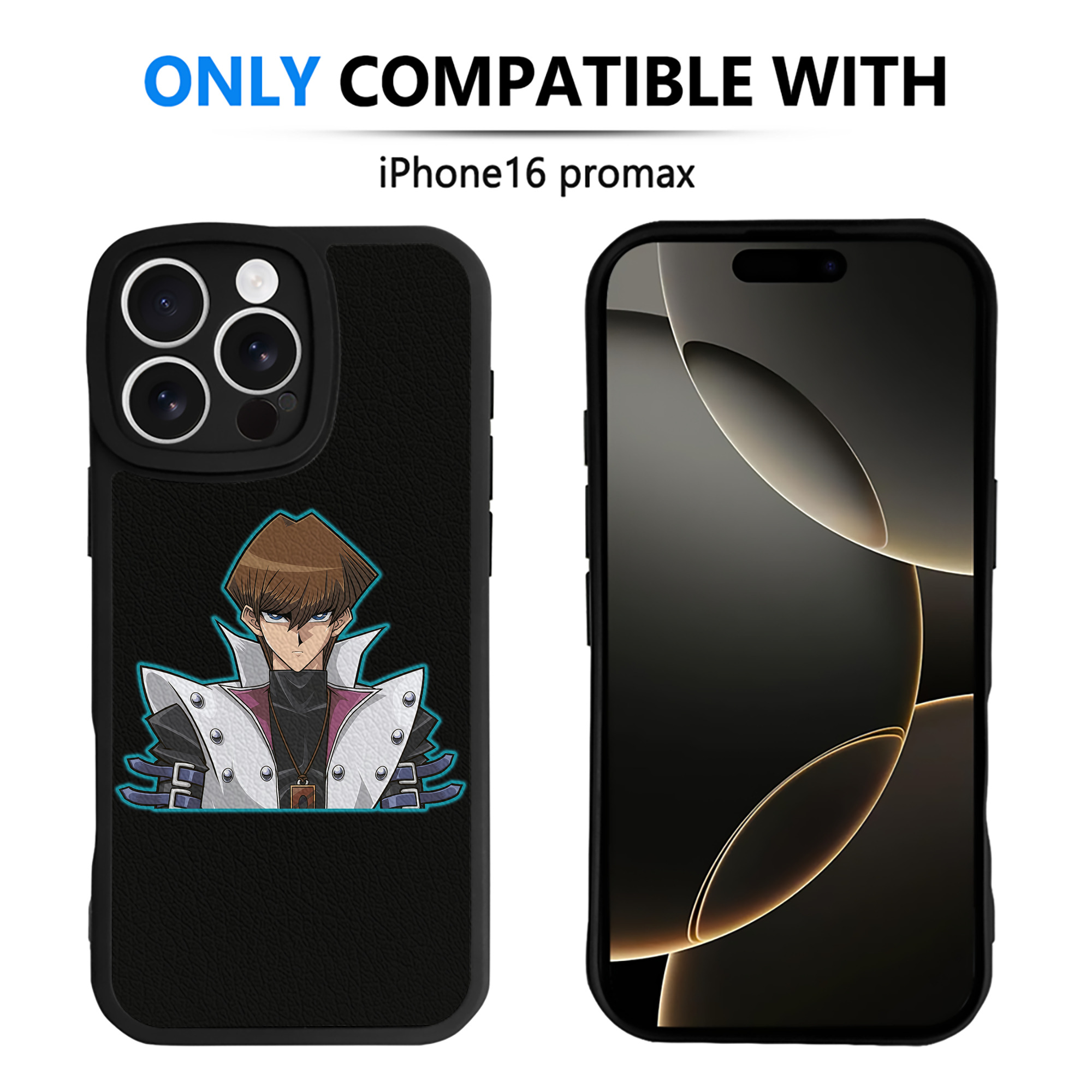 遊☆戯☆王 Yu-Gi-Oh! 【iPhone 16シリーズ対応】シリコンスマホケース（レザー調） 材質：シリコン